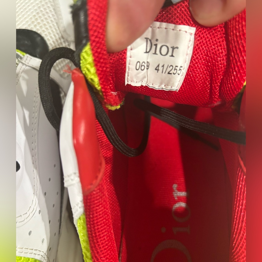 COPY DIOR B22 GREEN YELLOW WHITE SNEAKER SZ 7.5 (41) - Picture 6 of 12